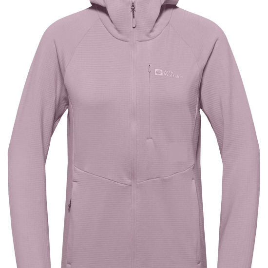 Jack Wolfskin W KOLBENBERG HOODED FZ W - Midlayer at PeakStyle