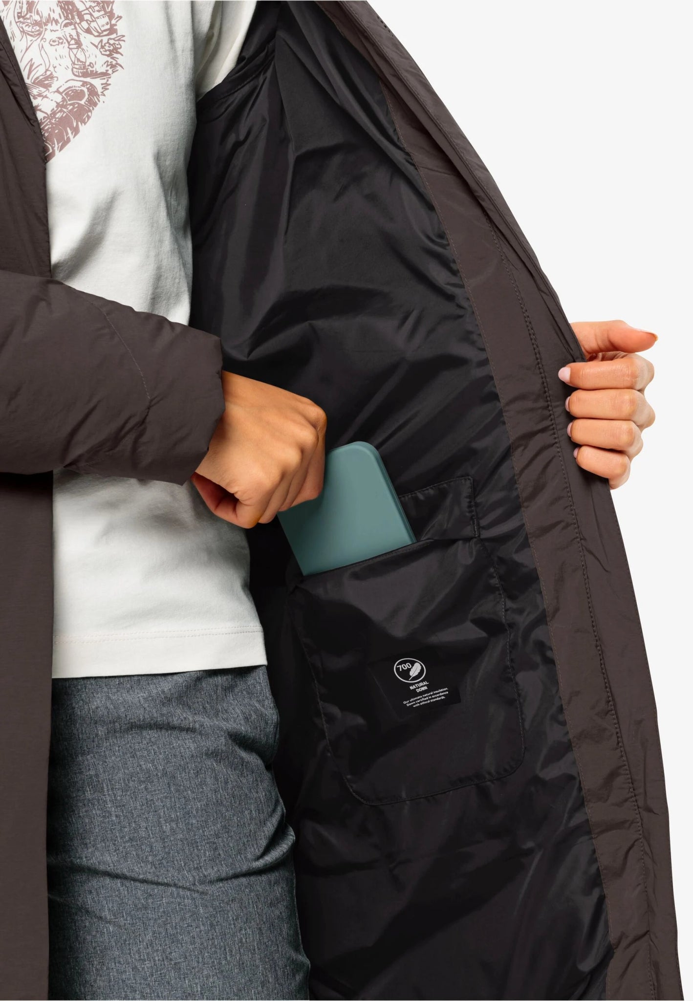 Jack Wolfskin W MARIENPLATZ COAT W RDS - Coats & Parkas at PeakStyle