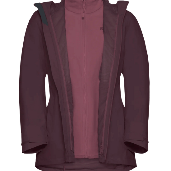 Jack Wolfskin W MOONRISE 3IN1 JACKET W - Jackets at PeakStyle