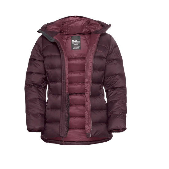 Jack Wolfskin W NEBELHORN DOWN HOODY W RDS - at PeakStyle