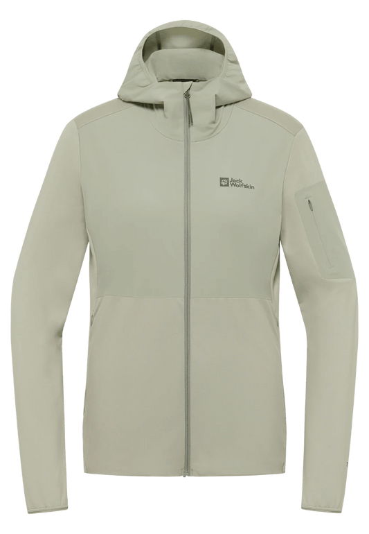 Jack Wolfskin W PRELIGHT TRAIL HOODY W - Midlayer at PeakStyle