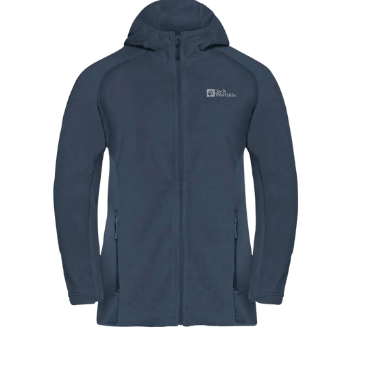 Jack Wolfskin W ROTWAND HOODED FZ W - Midlayer at PeakStyle