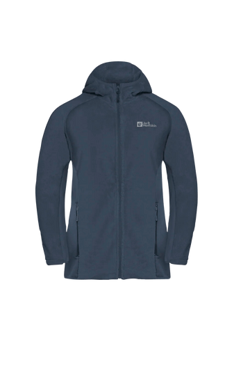 Jack Wolfskin W ROTWAND HOODED FZ W - Midlayer at PeakStyle