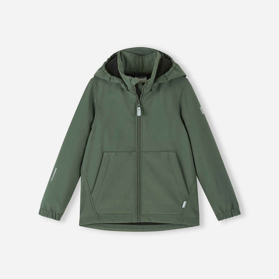 Reima Koivula Softshelljacke in Thyme Green – Vorderansicht