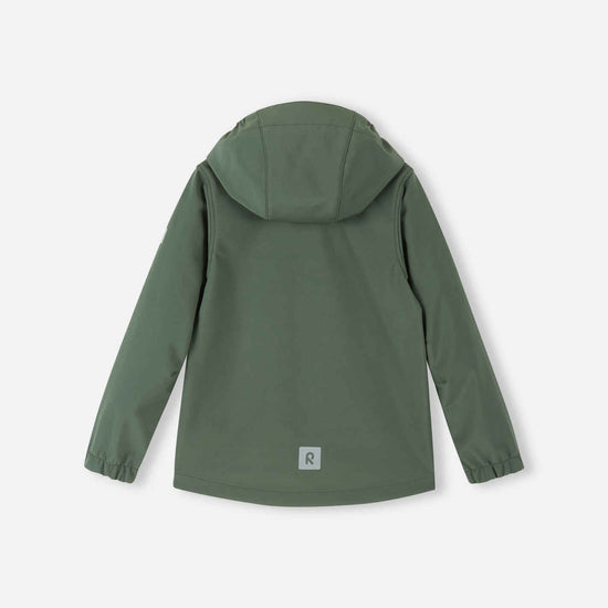 Reima Koivula Softshelljacke in Thyme Green – Rückansicht