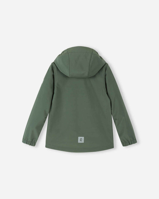 Reima Koivula Softshelljacke in Thyme Green – Rückansicht