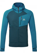 Mountain Equipment M ECLIPSE HOODED JACKET - Majolica Blue - Mykonos Blue S Midlayer - PeakStyle