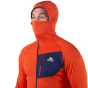 Mountain Equipment M ECLIPSE HOODED ZIP T - Magma - Medieval S Midlayer - PeakStyle