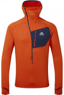 Mountain Equipment M ECLIPSE HOODED ZIP T - Magma - Medieval S Midlayer - PeakStyle