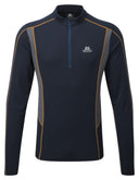Mountain Equipment M IGNIS LS ZIP TEE - Cosmos - Ombre Blue S Kurzarmshirts - PeakStyle