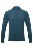 Mountain Equipment M NAVA LS ZIP T - Majolica Blue S Oberbekleidung - PeakStyle