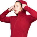 Mountain Equipment W BRALDU HOODED JACKET - Merlot XS - 8 Midlayer - PeakStyle