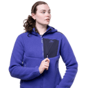 Mountain Equipment W HIGHPILE HOODED JACKET - Clematis - Cosmos XS - 8 Midlayer - PeakStyle