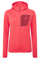 Mountain Equipment W LUMIKO HOODED JACKET - Hibiscus - Tibetan XS - 8 Midlayer - PeakStyle