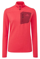 Mountain Equipment W LUMIKO ZIP T - Hibiscus - Tibetan XS - 8 Midlayer - PeakStyle