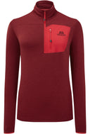 Mountain Equipment W LUMIKO ZIP T - Rhubarb - Capsicum XS - 8 Midlayer - PeakStyle
