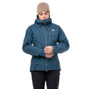 Mountain Equipment W MAKALU JACKET - Majolica Blue - Capsicum Red XS - 8 Regenjacken - PeakStyle