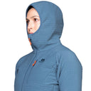Mountain Equipment W SHROUD HOODED JACKET - Stellar Blue XS - 8 Midlayer - PeakStyle