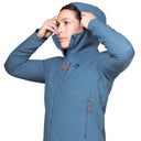 Mountain Equipment W SHROUD HOODED JACKET - Stellar Blue XS - 8 Midlayer - PeakStyle