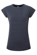 Mountain Equipment W SILHOUETTE TEE - Cosmos Stripe - Cosmos XS - 8 Oberbekleidung - PeakStyle