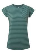 Mountain Equipment W SILHOUETTE TEE - Fern Stripe XS - 8 Oberbekleidung - PeakStyle