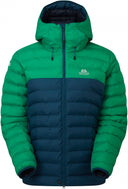 Mountain Equipment W SUPERFLUX JACKET - Majolica Blue - Deep Green XS - 8 Isolationsjacken - PeakStyle