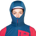 Mountain Equipment W SWITCH PRO HOODED JACKET - Majolica Blue - Capsicum Red XS - 8 Isolationsjacken - PeakStyle