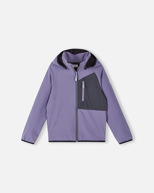 Reima Mukana Hybridjacke in Misty Violet – Vorderansicht
