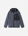 Reima Mukana Hybridjacke in Soft Black – Vorderansicht