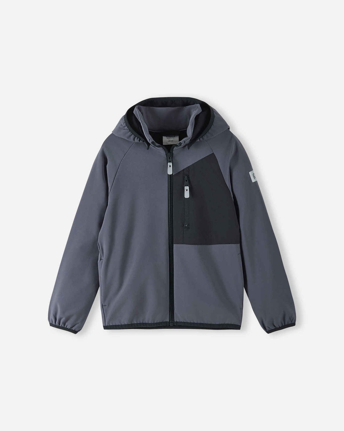 Reima Mukana Hybridjacke in Soft Black – Vorderansicht