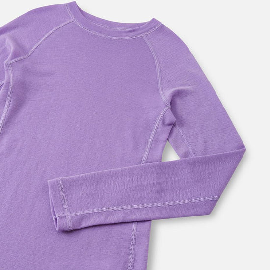 Reima Kinsei Merino-Lyocell Functional Underwear Set for Kids - Blooming Lilac - View 6