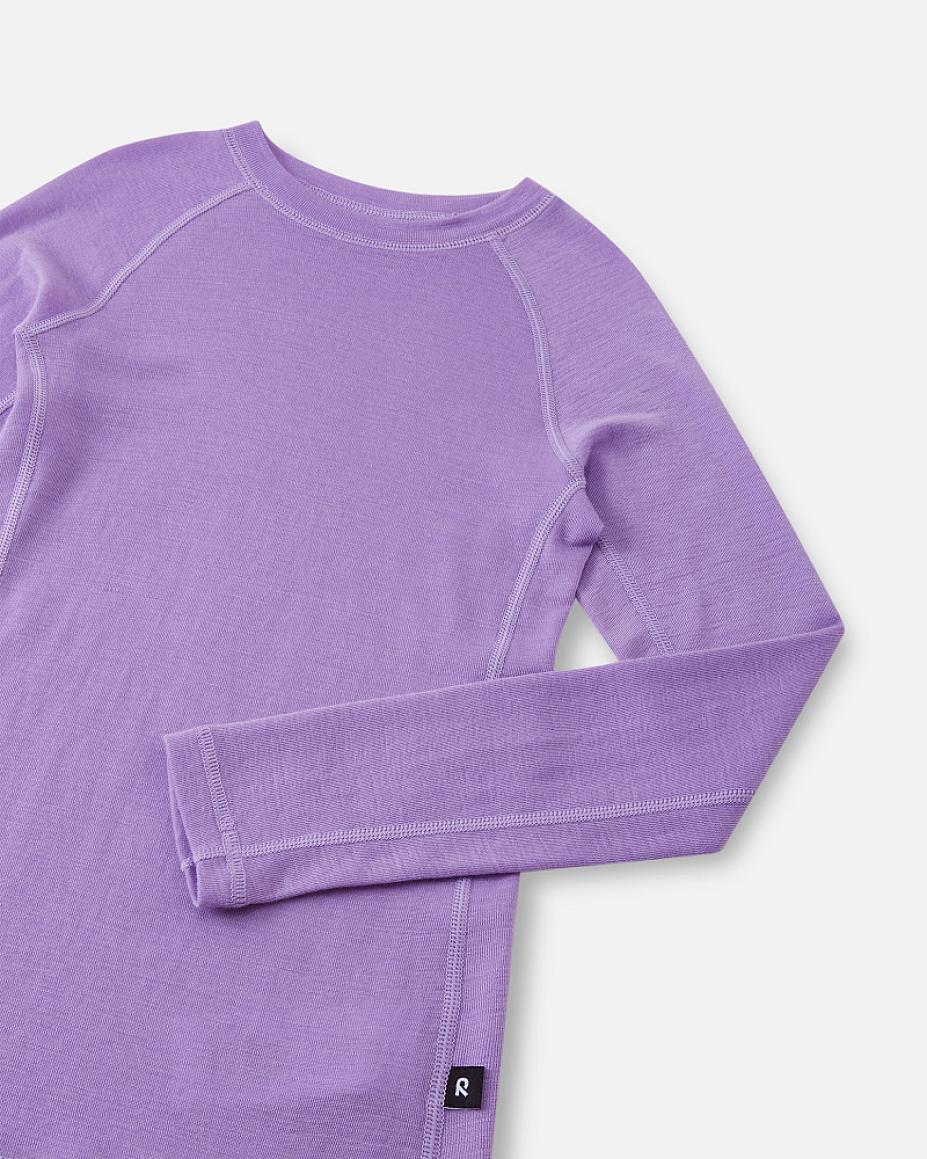 Reima Kinsei Merino-Lyocell Functional Underwear Set for Kids - Blooming Lilac - View 6