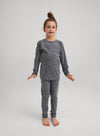 Reima Kinsei Merino-Lyocell Functional Underwear Set for Kids - Melange Gray - View 10