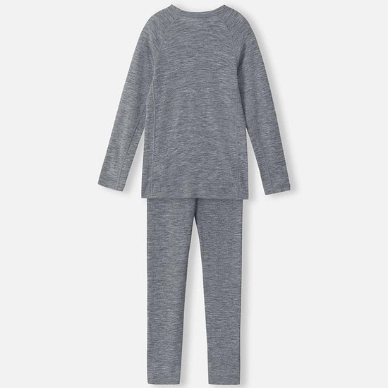 Reima Kinsei Merino-Lyocell Performance Underwear Set for Kids - Melange Gray - View 2