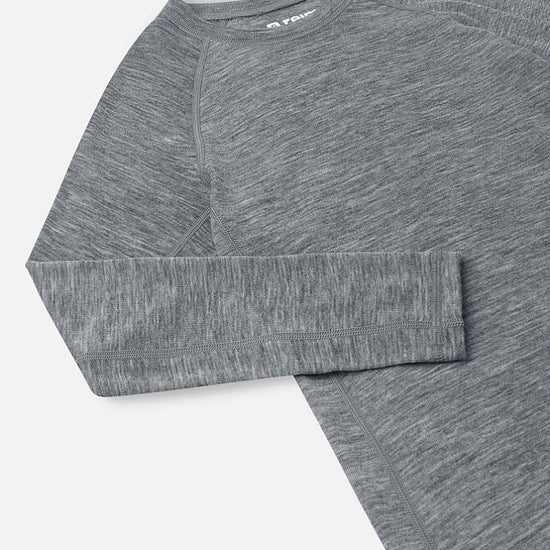 Reima Kinsei Merino-Lyocell Performance Underwear Set for Kids - Melange Gray - View 5