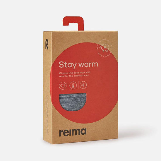 Reima Kinsei Merino-Lyocell Performance Underwear Set for Kids - Melange Gray - View 9