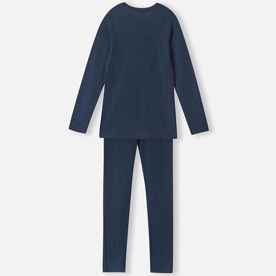 Reima Kinsei Merino-Lyocell Performance Underwear Set for Kids - Navy - View 2