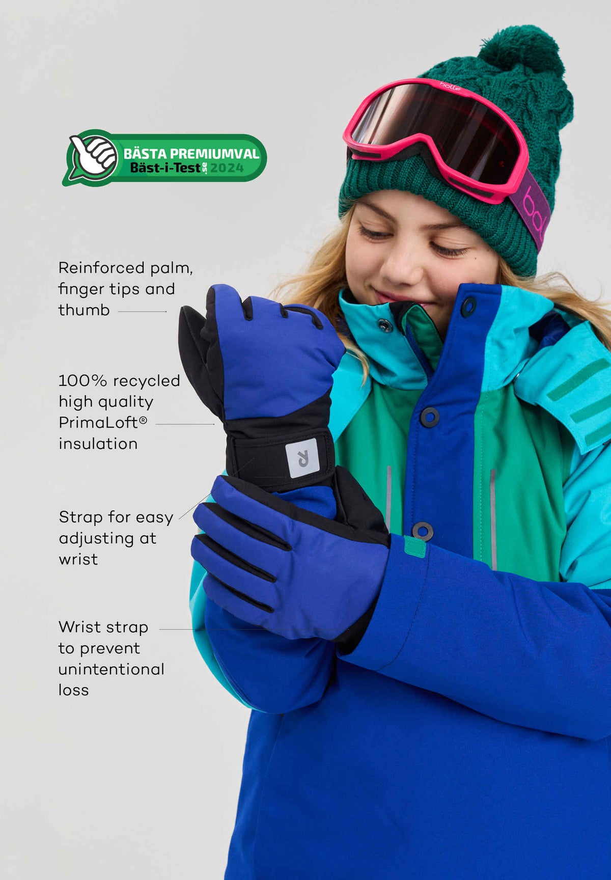 Guantes ReimaTec de Reima Hanska para niños – Negro – Imagen 8