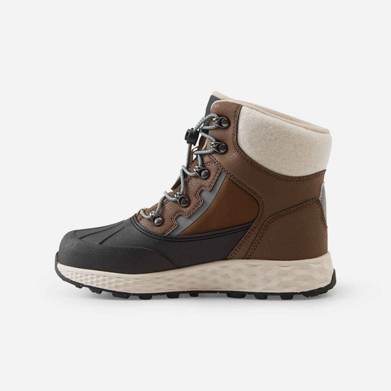 Bottes d'hiver Reima Hallava Lace ReimaTec pour enfants, marron umber – Vue Packshot 2