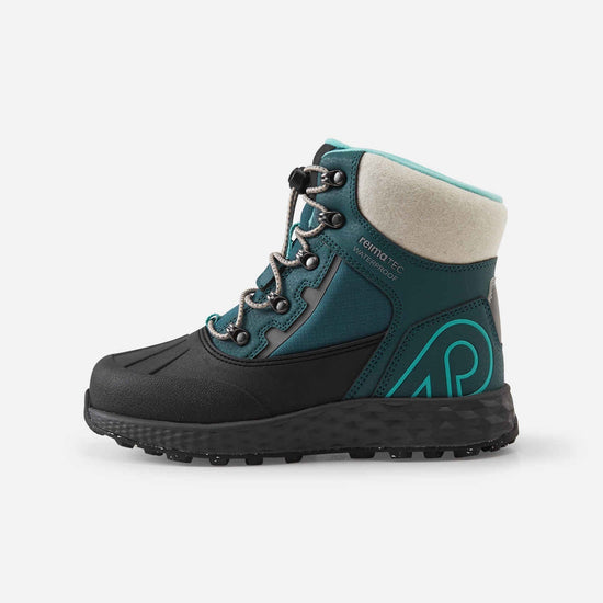 Bottes d'hiver Reima Hallava Lace ReimaTec pour enfants, couleur Dark Teal – Vue Packshot 1