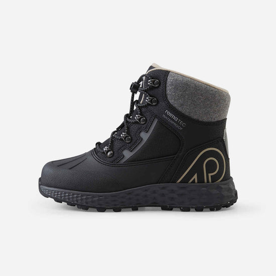 Bottes d'hiver Reima Hallava Lace ReimaTec pour enfants, noires – Vue Packshot 1