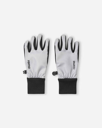 Reima Heippa reflecterende softshell-handschoenen voor kinderen, zilver – Packshot