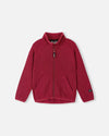 Reima Hopper Kids' Fleece Jacket, Cranberry—Front View