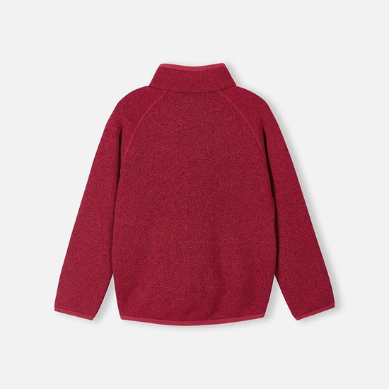 Reima Hopper Kids' Fleece Jacket in Cranberry—Back View