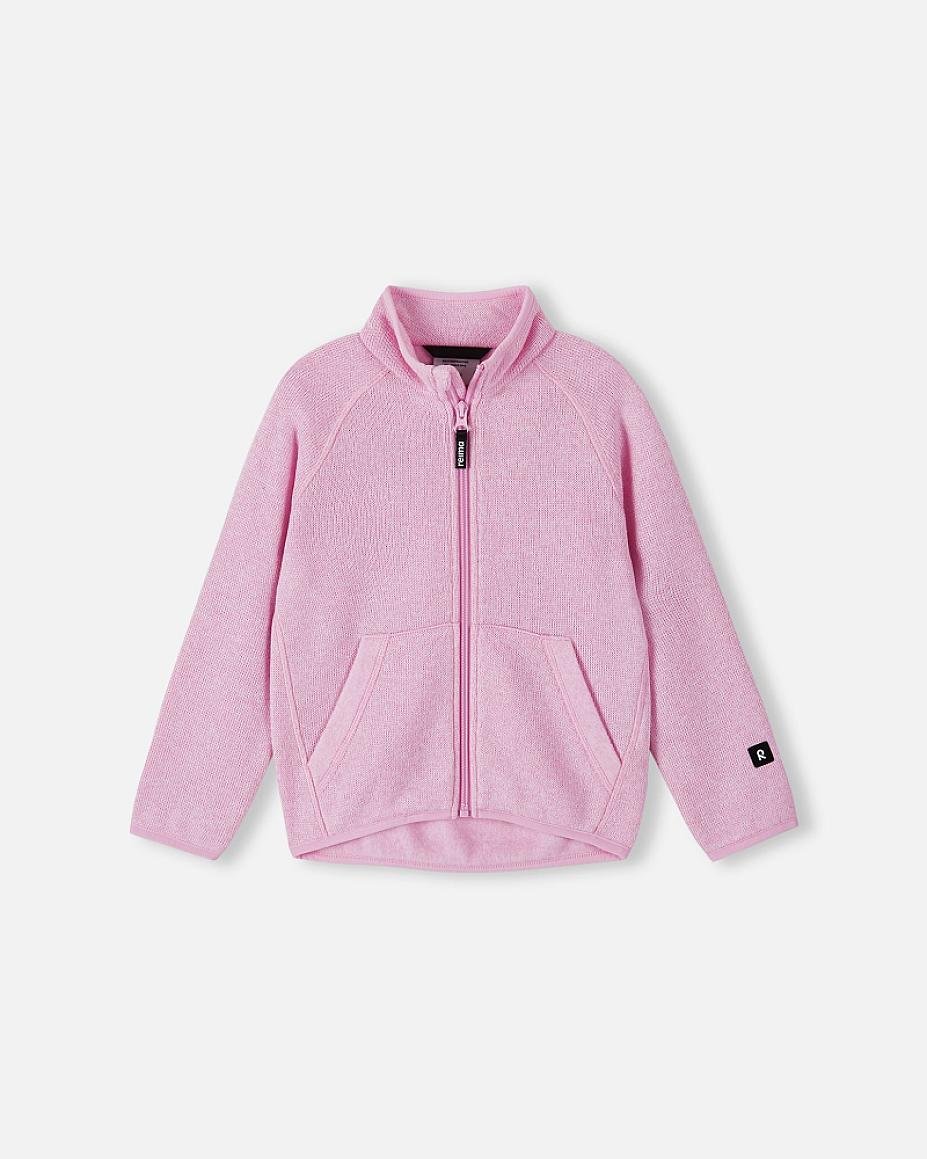 Reima Hopper Kids' Light Heather Fleece Jacket—Front View