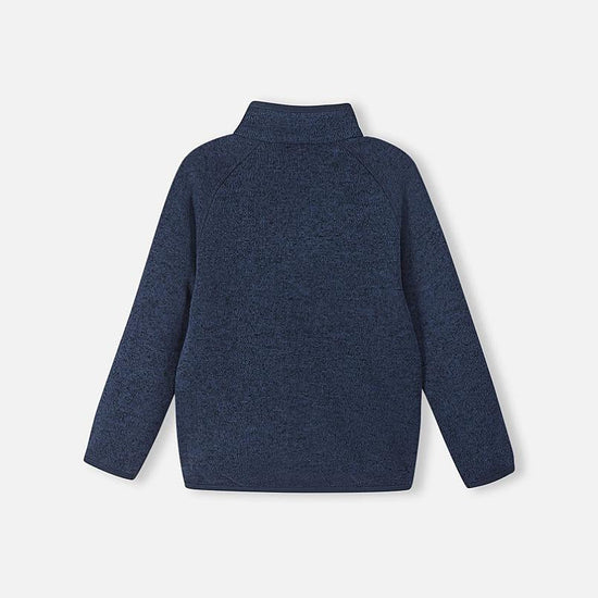 Reima Hopper Fleece Jacket for Kids, Jeans Blue, Back View