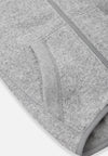 Reima Hopper Fleece Jacket for Kids, Melange Gray – Close-up of the Zipper