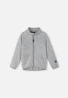 Reima Hopper Fleece Jacket for Kids, Melange Gray, Front View