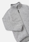 Reima Hopper Fleece Jacket for Kids, Melange Gray—Close-up of the Sleeve