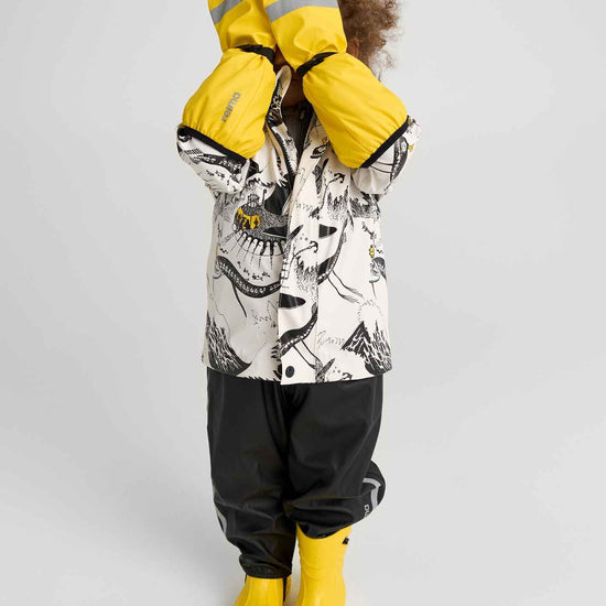 Moufles de pluie Reima Kura pour enfants, couleur jaune – Infographie